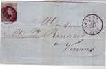 Belgique Lettre  N°10 Pl1 TB Margé De DISON  P34 15 SEPT 1862 Vers VERVIERS  ( Voir Coin Droit ) ***TTB*** - 1858-1862 Médaillons (9/12)