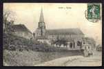 CPA  ANCIENNE- FRANCE- CANY (76)- L'EGLISE EN TRES GROS PLAN- ATTELAGE - Cany Barville