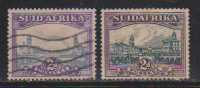 South Africa Used 1945, 2 Diff. Colour / Broken Pair/, Union Building, - Otros & Sin Clasificación