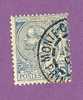 MONACO TIMBRE N° 13 OBLITERE PRINCE ALBERT 1ER 5C BLEU - Used Stamps