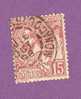 MONACO TIMBRE N° 15 OBLITERE PRINCE ALBERT 1ER 15C ROSE - Usados