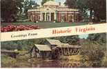 Monticello, Charlottesville- Home Thomas Jefferson *** Carte NEUVE*** - Virginia Beach