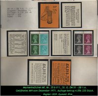 Grossbritannien - Dezember 1971, 10 P Markenheftchen Mi. Nr. 35 B II 1. - Markenheftchen