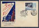 Russia USSR 1962 Space 5 Years First Artificial Satellite FDC Cover Samarkand - Lettres & Documents