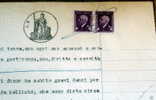 ITALIA 1945 - 5 MARCHE DA BOLLO SU  DOCUMENTO ORIGINALE - Revenue Stamps