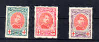 Albert I, Croix-Rouge, 132 / 134*, Cote 100 €,  Bon Centrage - 1914-1915 Rode Kruis