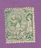 MONACO TIMBRE N° 16 OBLITERE PRINCE ALBERT 1ER 25C VERT - Used Stamps