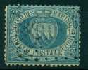 SAN MARINO 1877 CIFRA O STEMMA 10 C OLTREMARE USATO LUX - Oblitérés