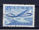 FIN Finnland 1959 Mi 512 Flugzeug - Oblitérés