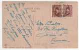 Yvert N° 122 X 2  / Carte Du 6 Nov 1928 Pour La France Cachet " Cairo Station " , 2 Scans - Storia Postale