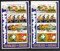 1974  U.P.U., Bf 77-77A-78-78A** (Mi Bk 79/80 A-B) (traces Couleur Dos), Cote 110 € - Unused Stamps