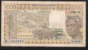 SENEGAL  P707Kc  1000 FRANCS  1981 Signature 17      F-VF - Senegal