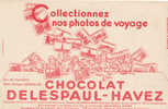 BU 514 /BUVARD -  CHOCOLAT DELESPAUL - HAVEZ - Chocolade En Cacao