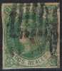 España, Sello 2 Reales 1862, Verde Oscuro. Edifil Num 62 A º - Gebraucht