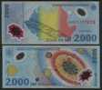 1999 Romania Roumanie Rumänien P 111 - 2.000 Lei Serie  POLYMER UNCIRCULATED  Eclipse - Rumänien