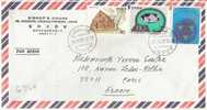 G257 - Japon / Nippon : Lettre De 1986 Pour La France - Maison, Planisphère - Covers & Documents