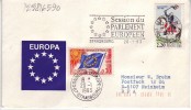 Session Du Parlement Européen, Strasbourg 20.1.1993 Timbres De Services 0,30 + N° 2595 - Briefe U. Dokumente