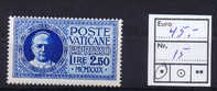 Vatican City 1929 Michel Nr 15  Unused, - Used Stamps