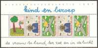 Netherlands 1987 Souvenir Sheet Mi# Block 30 ** MNH - For The Child: Youth And Professions - Ongebruikt