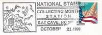 Bat Cave, NC (1999) - Grotte, Chauve-souris, Lune, étoiles / Cave, Bats, Moon, Stars. Spéléologie / Speleology. - Pipistrelli