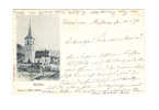 GRUSS  AUS MUTTENZ  CPA PRECURSEUR VOYAGEE 1898 RARE - KIRCHE - - Muttenz