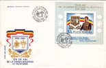 Union Of Moldova And Wallachia 1859,cover FDC Premier Jour, Block. Romania. - FDC