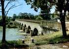 CPM - Digoin (71) - Pont Aqueduc Et Les Bords De La Loire (pliure Sur Toute La Largeur) - Digoin