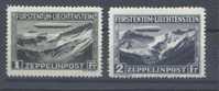 LIECHTENSTEIN - ZEPPELIN, 2 VALUE - V3777 - Mongolfiere