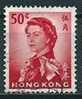 Hongkong  1962/67  Q EII  50 C (Wmk Sideways)  Mi-Nr.203 Y  Gestempelt / Used - Oblitérés