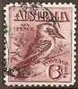 AUSTRALIA - USED 1914 6d Engraved Claret Kookaburra - Used Stamps