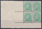 BELGIË - OBP - 1914 - Nr 129a Type II (Blok Van 4/Bloc De Quatre) - MNH** - 80,00€ - 1914-1915 Rotes Kreuz