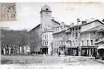 CPA 38 SAINT MARCELLIN LA PLACE D ARMES 1905 Animée Commerces - Saint-Marcellin