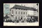 Saulieu  Côte D´Or  Place De L´Hôtel De Ville  Et Le Marché    Cpa  : N&b - Rousseur Recto & Verso - 1904 - Saulieu