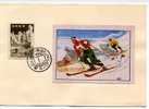 A880) Japan Maximumkarte Skisport 18.1.1955 - Covers & Documents