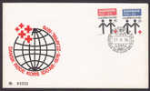 Danmark Danish Red Cross Rotes Kreuz Croix Rouge Special Cancel 1976 Cover - Lettres & Documents