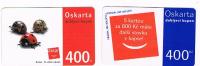 REPUBBLICA CECA (CZECH REPUBLIC) - OSKAR GSM RECHARGE  -  LOT OF 2 DIFFERENT - USATA  -  RIF. 3227 - Marienkäfer