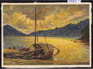Lago Maggiore: Tramonto ; Motivo Del Pitt. W. Metz, Foto Pancaldi, Ascona ; Formato Superior (4483) - Ascona
