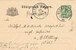 2774. Entero Postal WUERZBURG (Bayern) 1898. - Ganzsachen