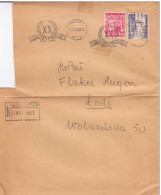 POLOGNE - 1938 - YVERT N°391+406 Sur FRAGMENT De LETTRE RECOMMANDEE De VARSOVIE Pour LODZ - Cartas & Documentos