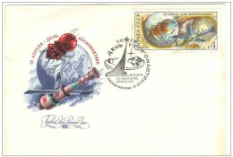 Russia USSR 1976 Cosmos Space Rocket April 12 Day Of Astronautics - FDC