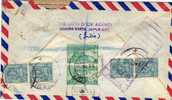 Carta, Aerea, Certificada JAIPUR CITY 1954, India, Cover, Letter, Lineal - Luchtpost
