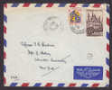 France Airmail Par Avion PARIS Cite Universitaire 1953 Cover Columbia University USA Etats Unis Caen Abbeye Aux Hommes - 1927-1959 Storia Postale