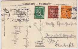 FINLAND - 1937 - CARTE POSTALE De VANHA-KIRKKO Pour L'ALLEMAGNE - Covers & Documents