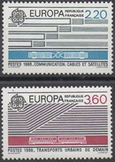 EUROPA  FRANCE  N°2531/2532___O BL  VOIR  SCAN - 1988