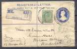 ENTIER POSTAL  Sur LETTRE  Cachet  CALCUTTA   RECOMMANDE     Pour LONDON  Avec 1 TIMBRE  OCT 1912 - 1911-35 King George V