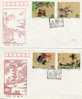 CHINE - N° 2942/44 Sur  X2 FDC - LITTERATURE - 1980-1989