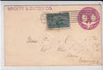 USA  - 1893 - ENTIER ENVELOPPE  De NEW YORK Pour PARIS (FRANCE) - ...-1900