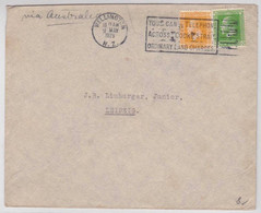 NOUVELLE ZELANDE  - 1929 - LETTRE De WELLINGTON Pour LEIPZIG (GERMANY) - Brieven En Documenten