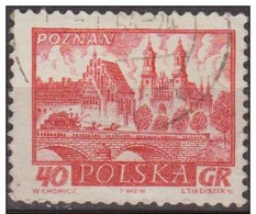 Polonia 1960 Scott 950 Sello º Ciudades Historicas Poznan Michel 1191 Yvert 1055 Polska Stamps Timbre Pologne Briefmarke - Gebruikt