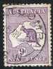 Australia 1913 9d Violet Kangaroo 1st Watermark Used - Actual Stamp -  SG10 - Coomba NSW - Gebraucht